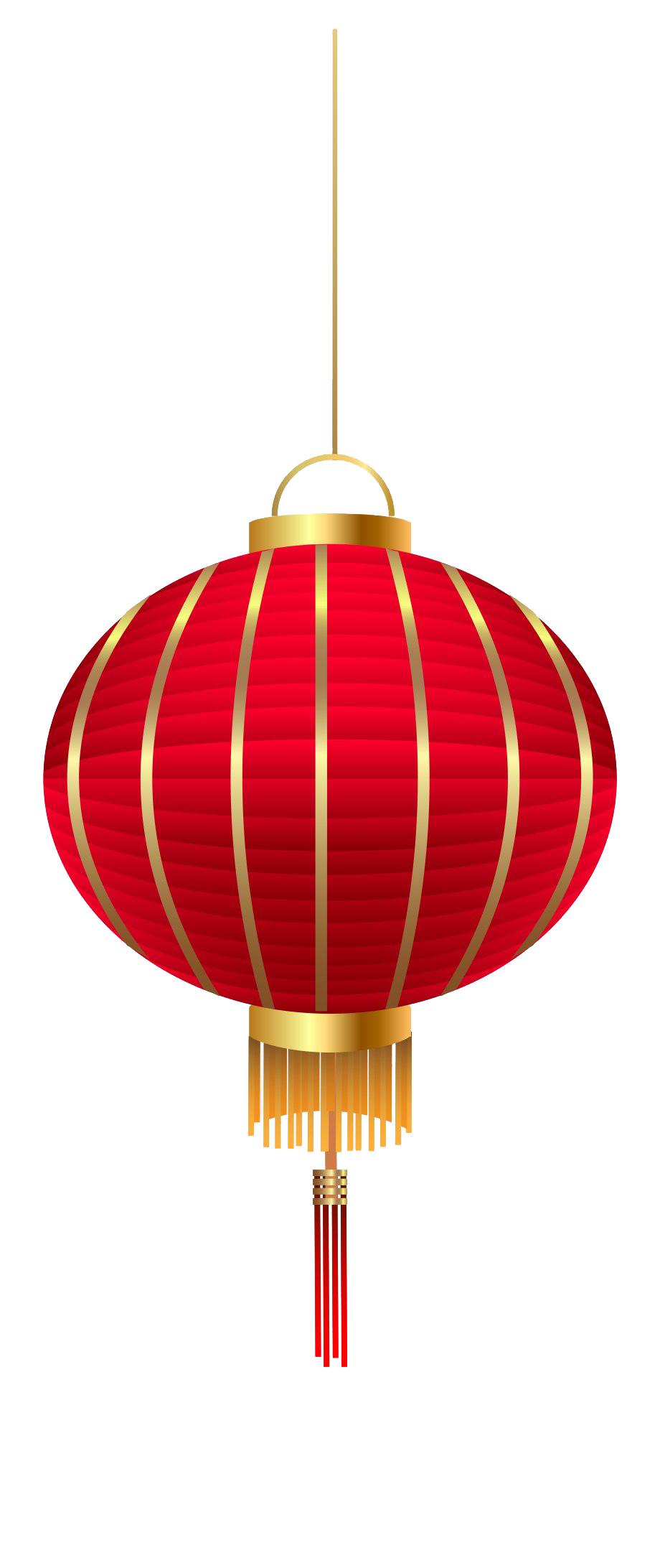 Red Chinese Lamp PNG Clipart