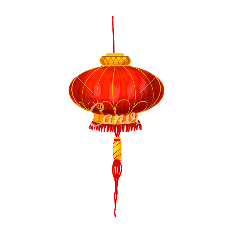 Red Chinese Lamp PNG Picture