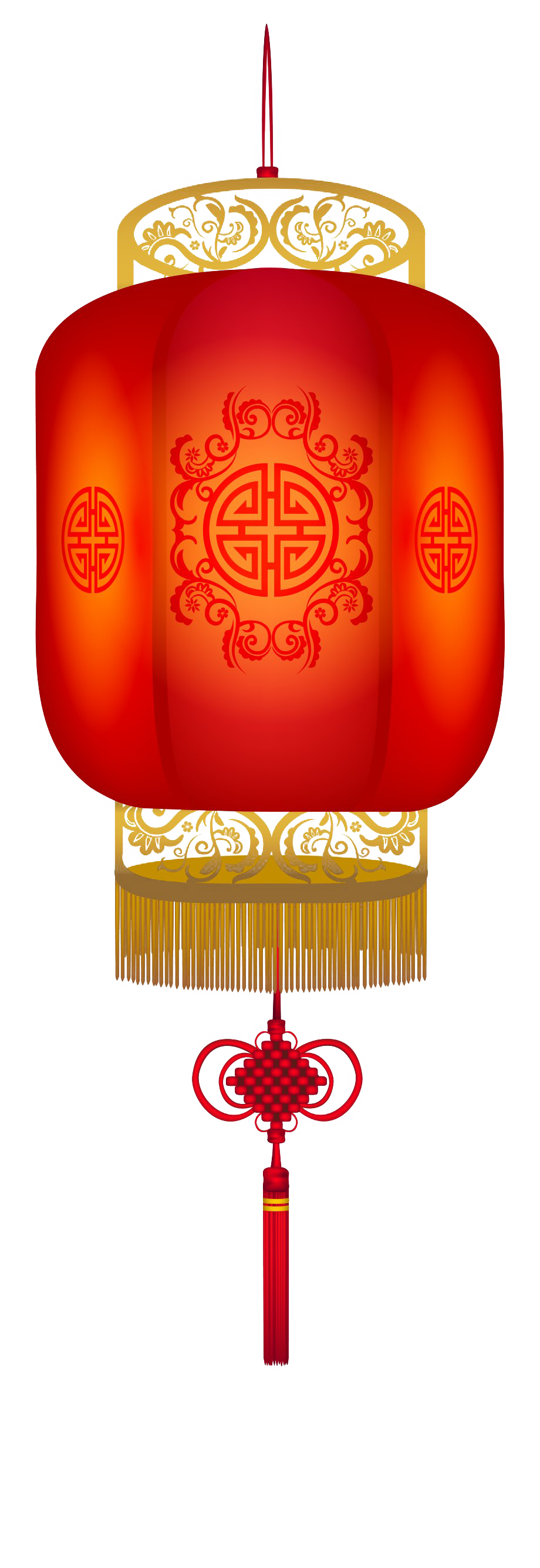 Red Chinese Lamp PNG