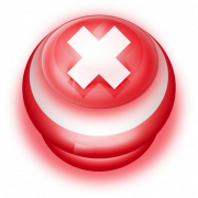 Image PNG à bouton rouge rouge