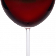 Rotweinglas transparent