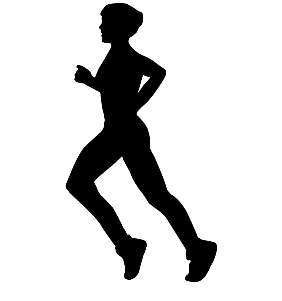 Running Silhouette PNG Clipart Background