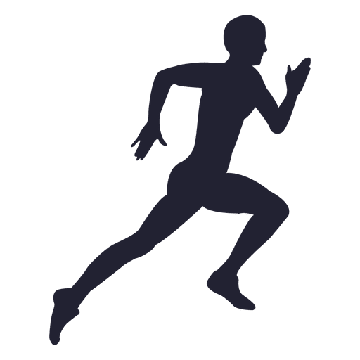 Running Silhouette Transparent Free PNG