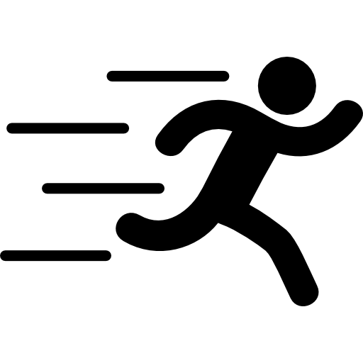 Running Silhouette Transparent PNG