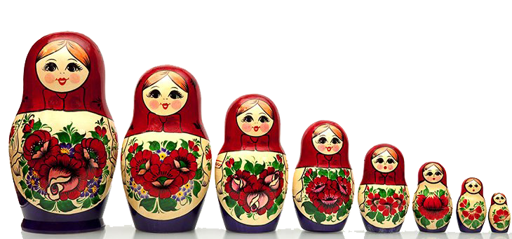 Russian Matryoshka Doll PNG Download Image