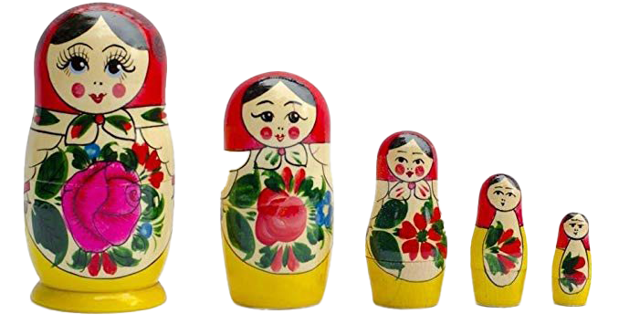 Russian Matryoshka Doll PNG Free Image