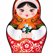 Russian Matryoshka Doll PNG HD Image