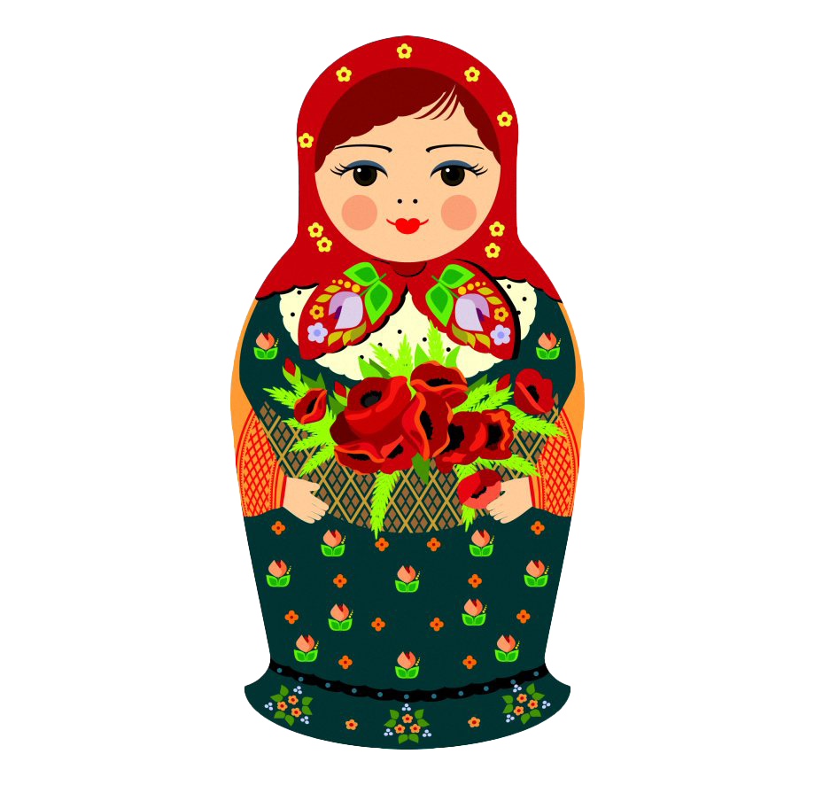 Russian Matryoshka Doll PNG Picture