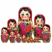 Russian Matryoshka Doll Transparent