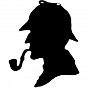 Sherlock holmes silhouette gratuit PNG