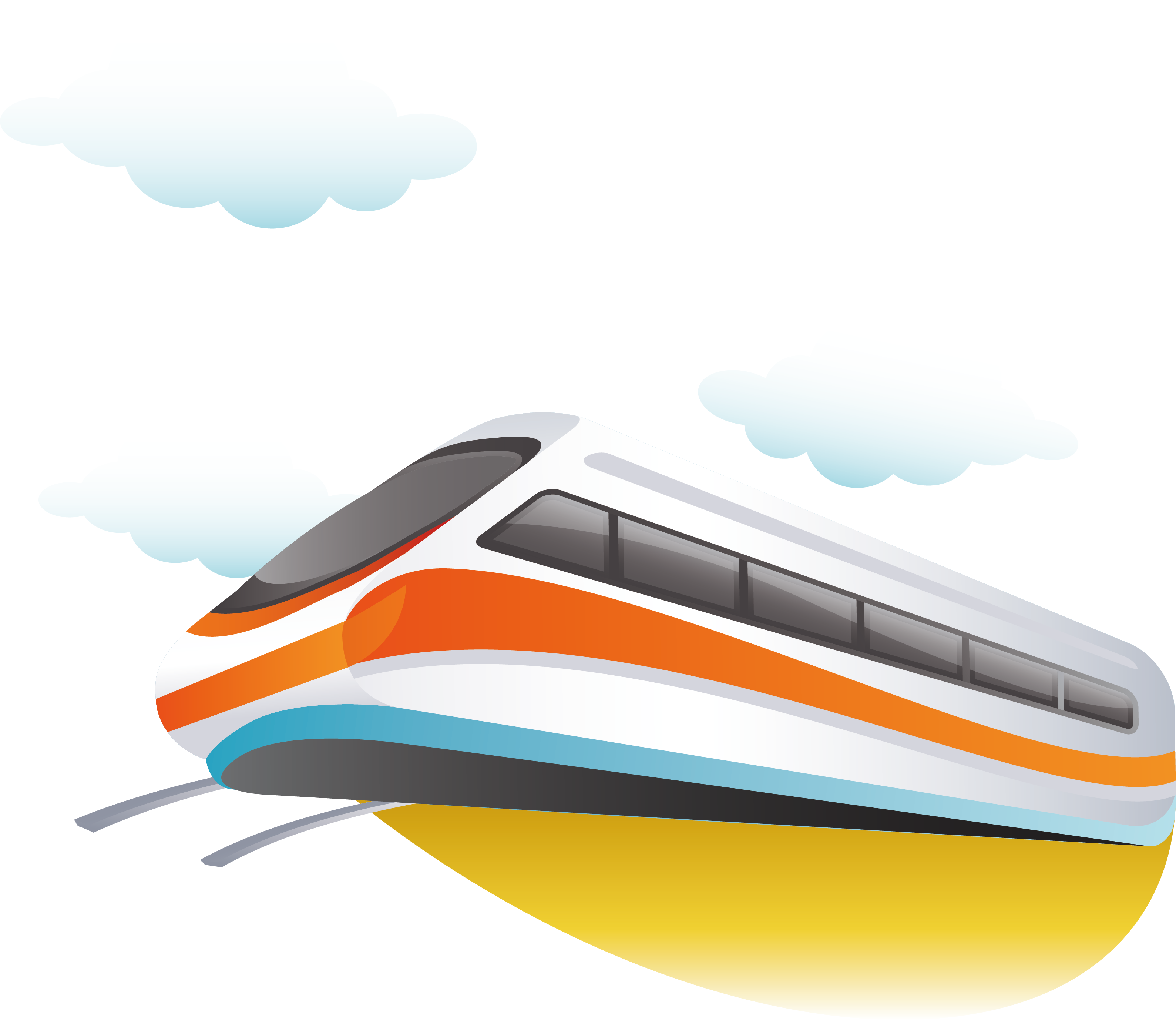 Sky Train PNG High Quality Image