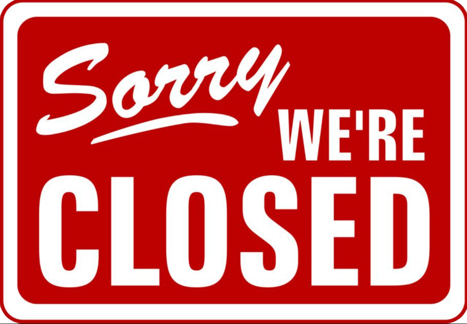 Sorry We Are Closed PNG Clipart