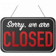 Sorry We Are Closed PNG Image