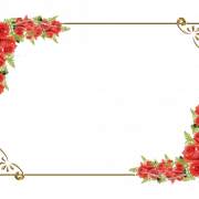 Vierkante bloem frame PNG Clipart