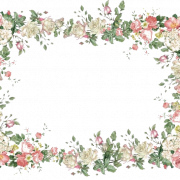 Quadratischer Blütenrahmen PNG hochwertiges Bild