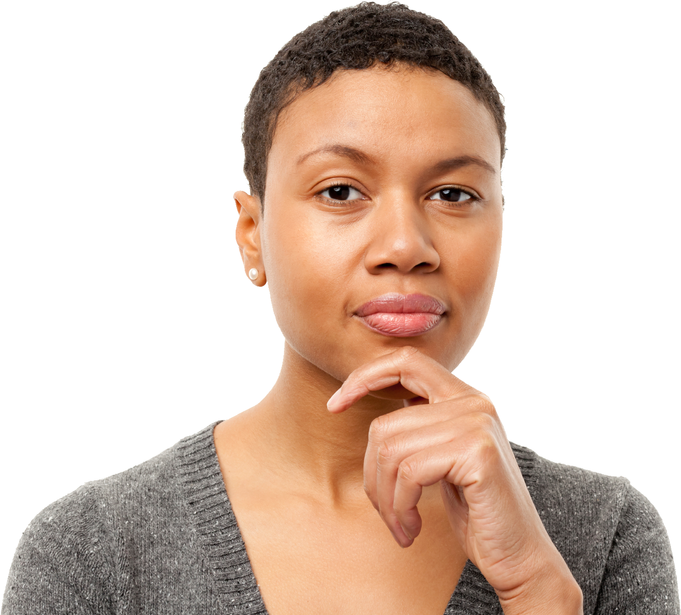 Thinking Woman PNG File