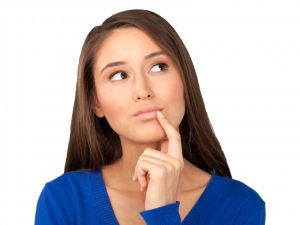 Thinking Woman PNG Picture