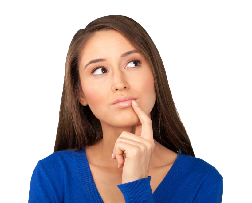 Thinking Woman PNG Picture