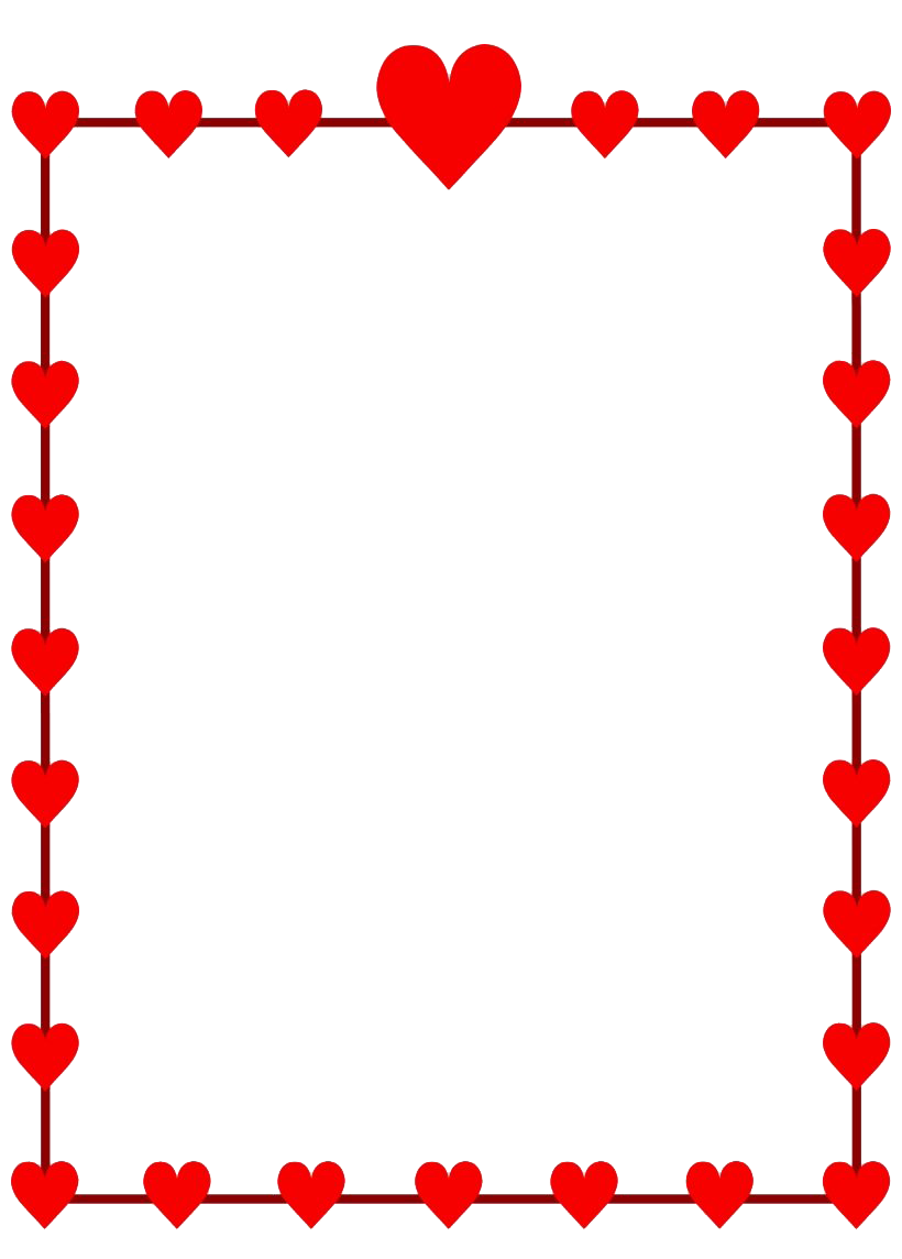 Valentines Day Border PNG Free Image