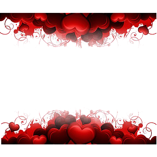 Valentines Day Border PNG HD Image