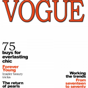 Vogue Magazine Cover PNG -afbeelding