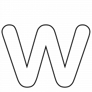 W Letter PNG Image