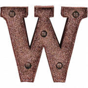 W ตัวอักษรโปร่งใส