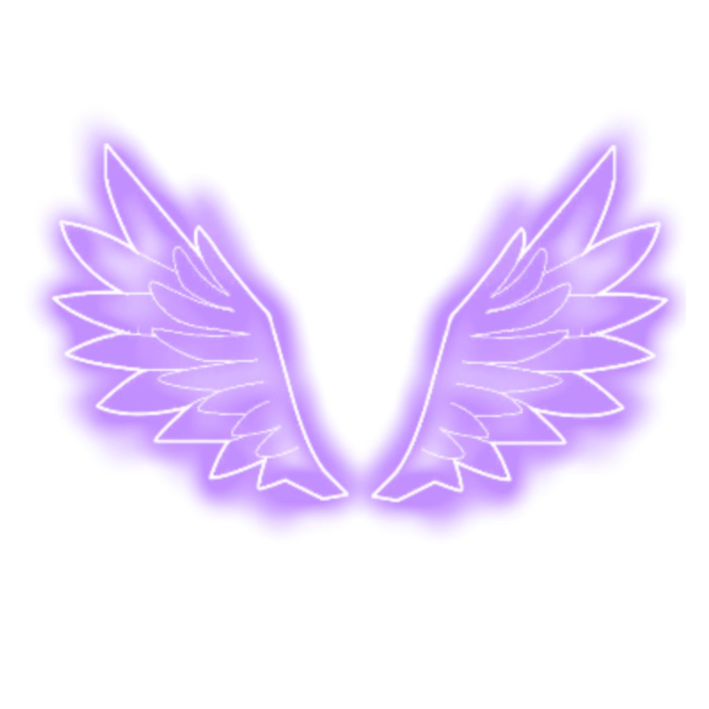 Wings Neon PNG Image