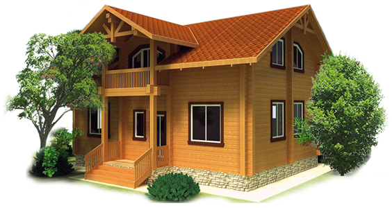 Wooden House PNG Free Download