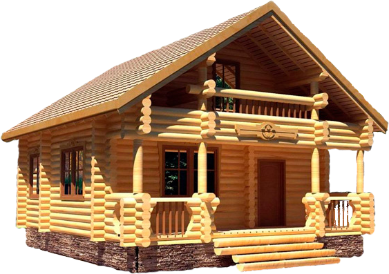 Wooden House Transparent