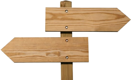 Imagen de png de flecha de letrero de madera