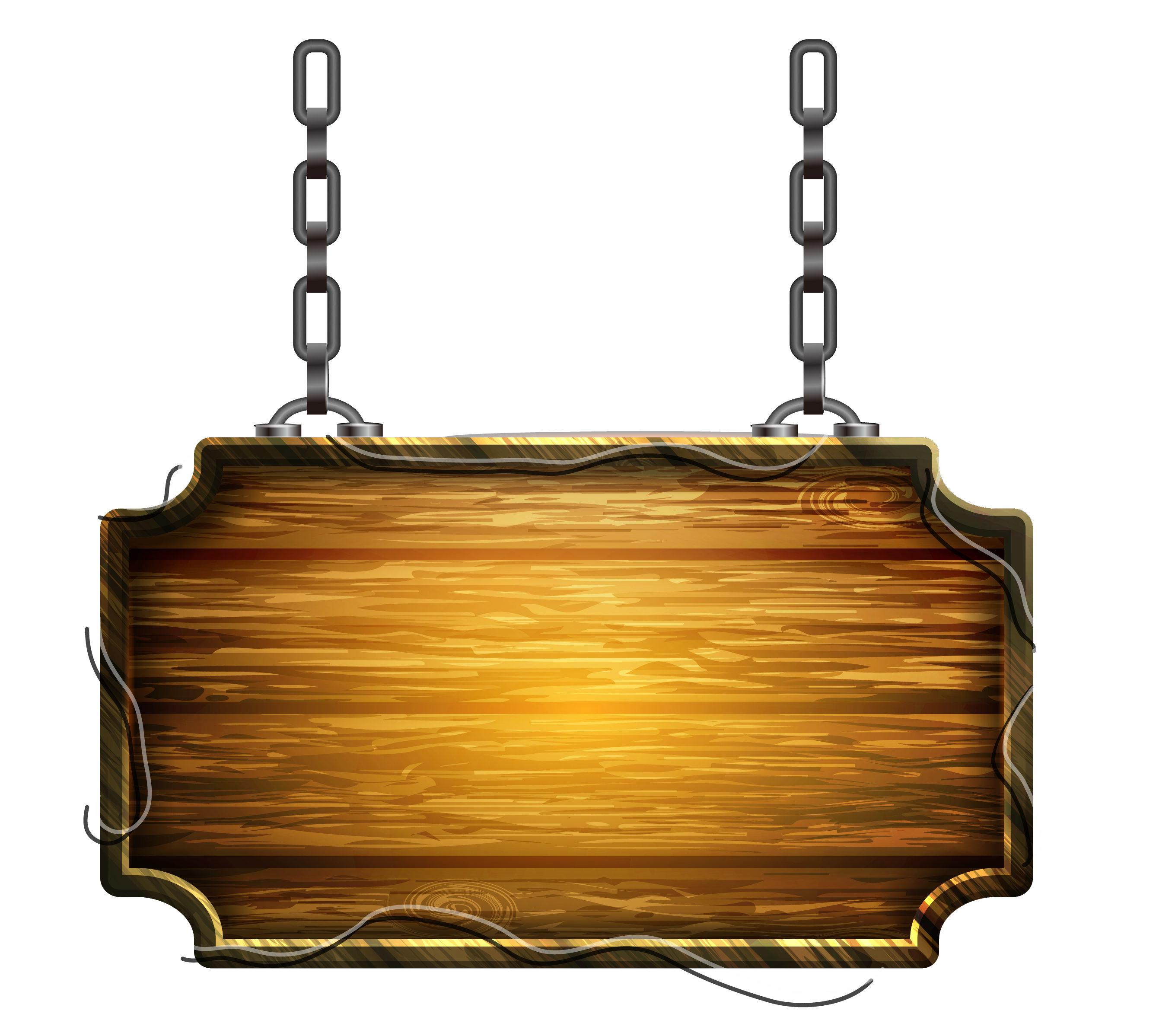 Wooden Sign Hanging PNG Clipart