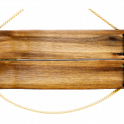 Signe en bois suspendu PNG Image