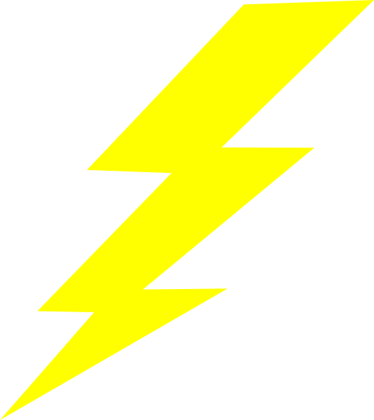 Yellow Thunder PNG Clipart