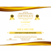 Академический сертификат PNG Изображение