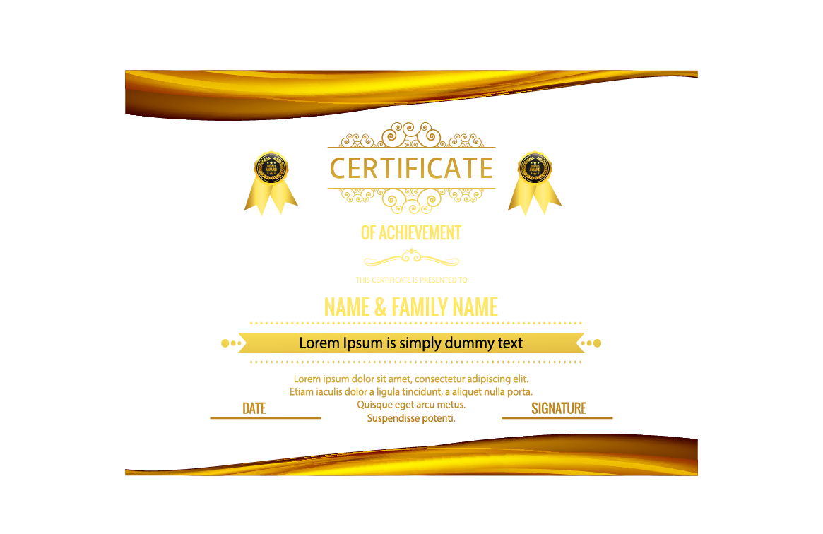 Academic Certificate PNG Image