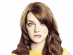 Actress Emma Stone PNG File Download Free