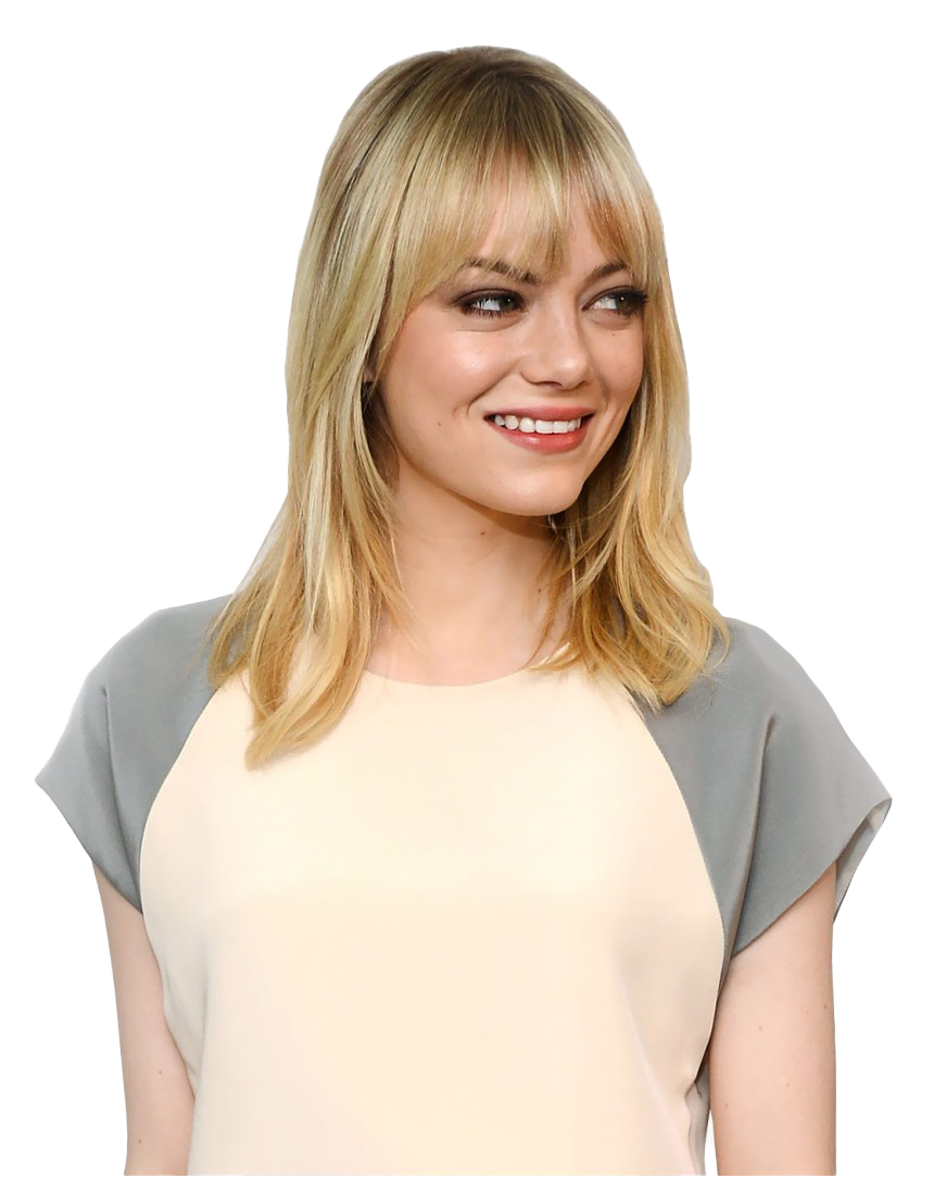 Actress Emma Stone PNG High Quality Image