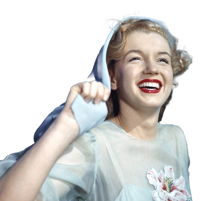 Actress Marilyn Monroe Transparent