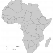 Map da África transparente