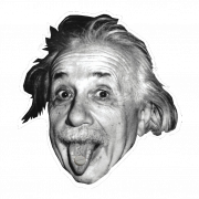 Albert Einstein transparente