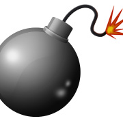 Animasyonlu bomba şeffaf