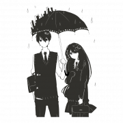 Anime Couple PNG File