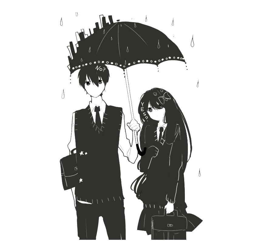 Anime Couple PNG File - PNG All