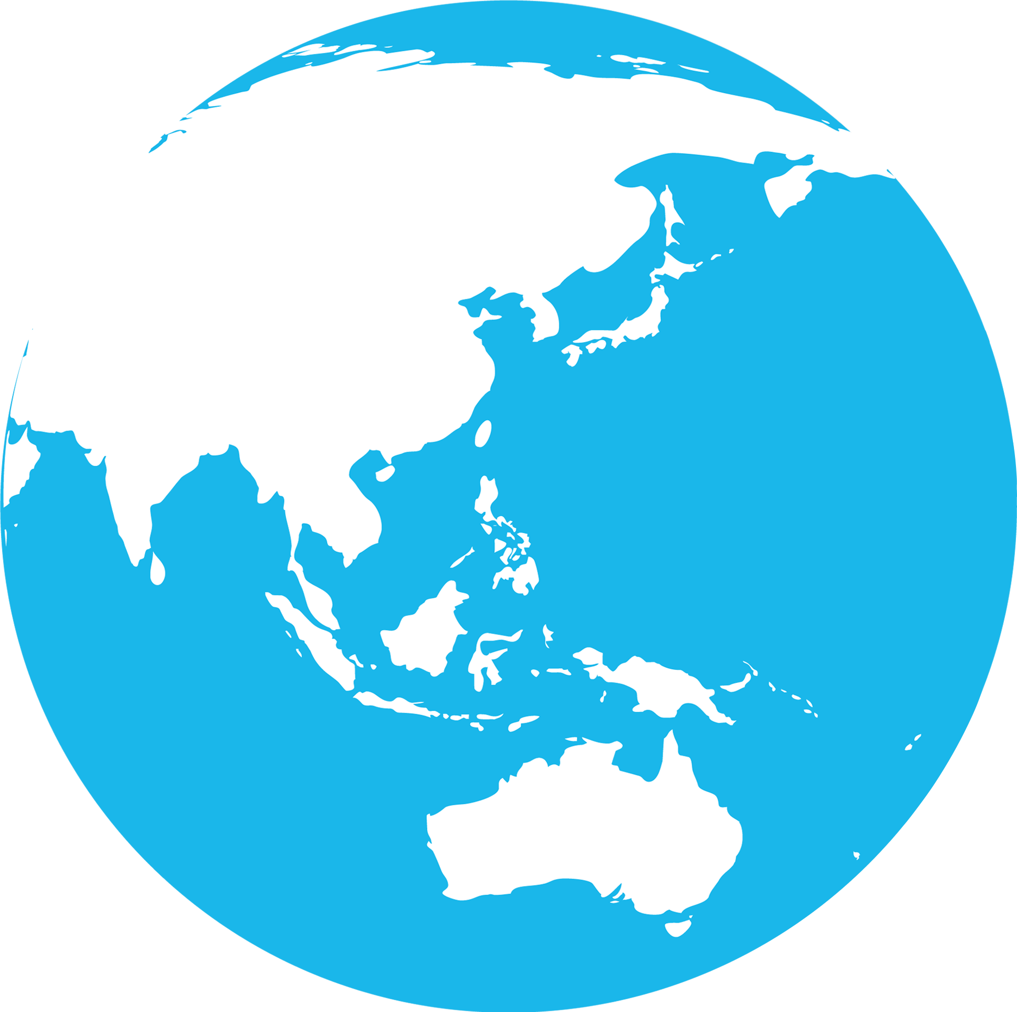 Asia Globe transparant