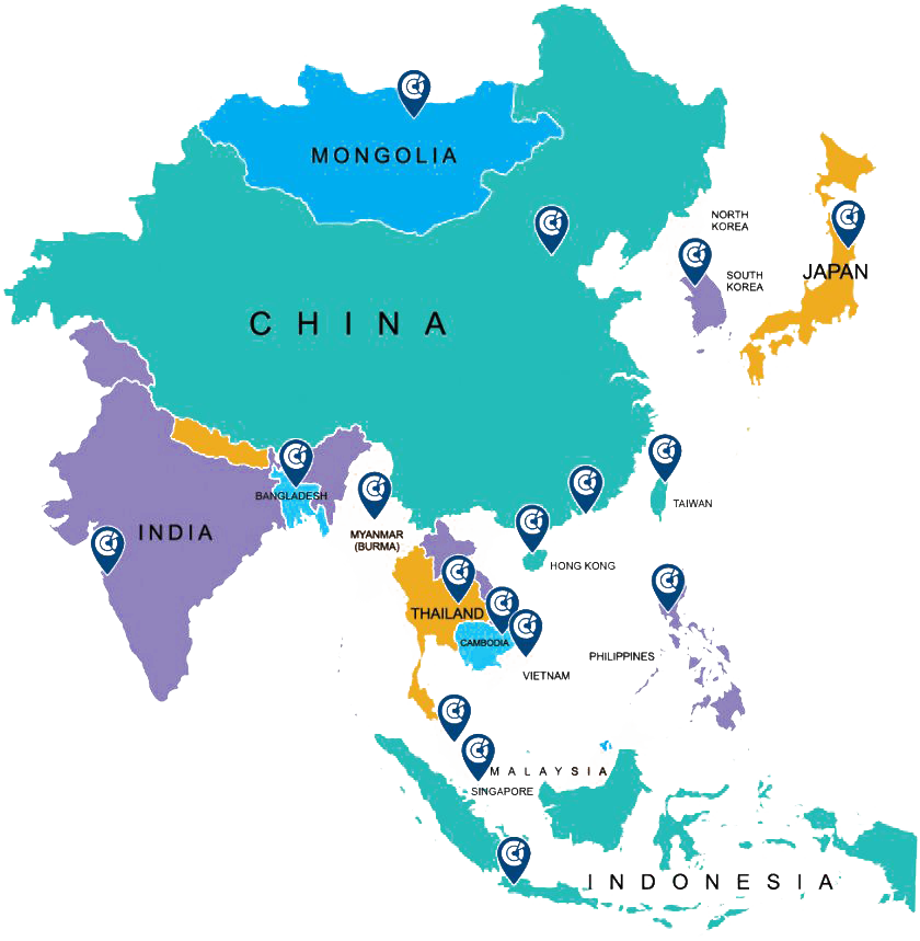 Asia Map PNG Free Image