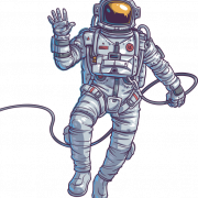 Vetor de astronauta transparente