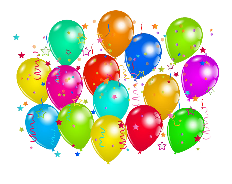 Balloon Birthday Decoration PNG Clipart