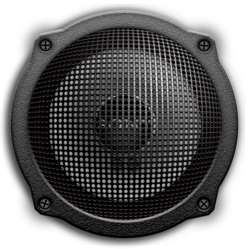 Bass -Audio -Lautsprecher transparent