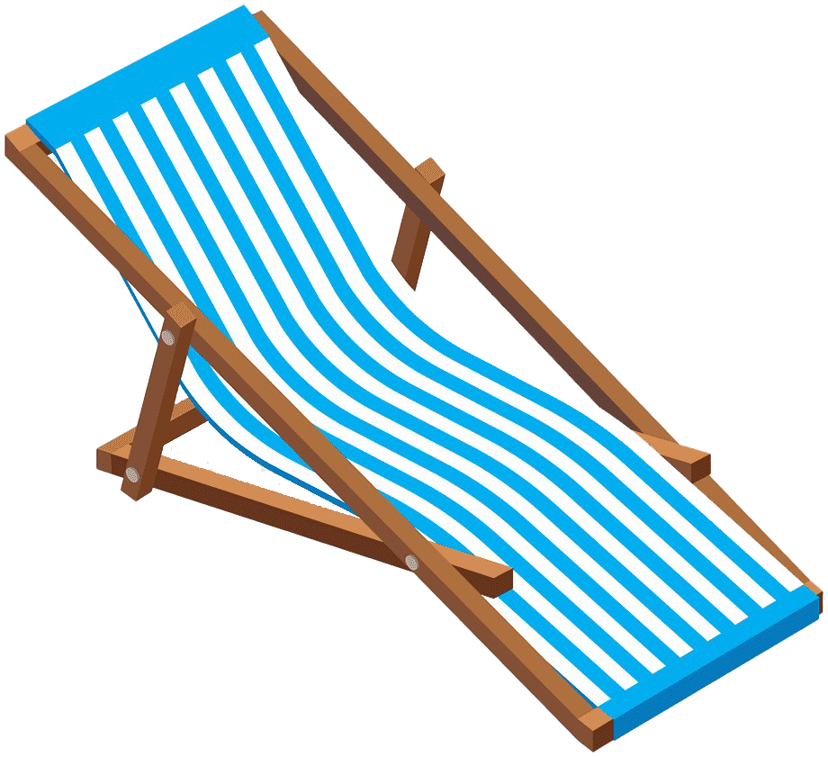 Beach Chaise Longue PNG kostenloser Download